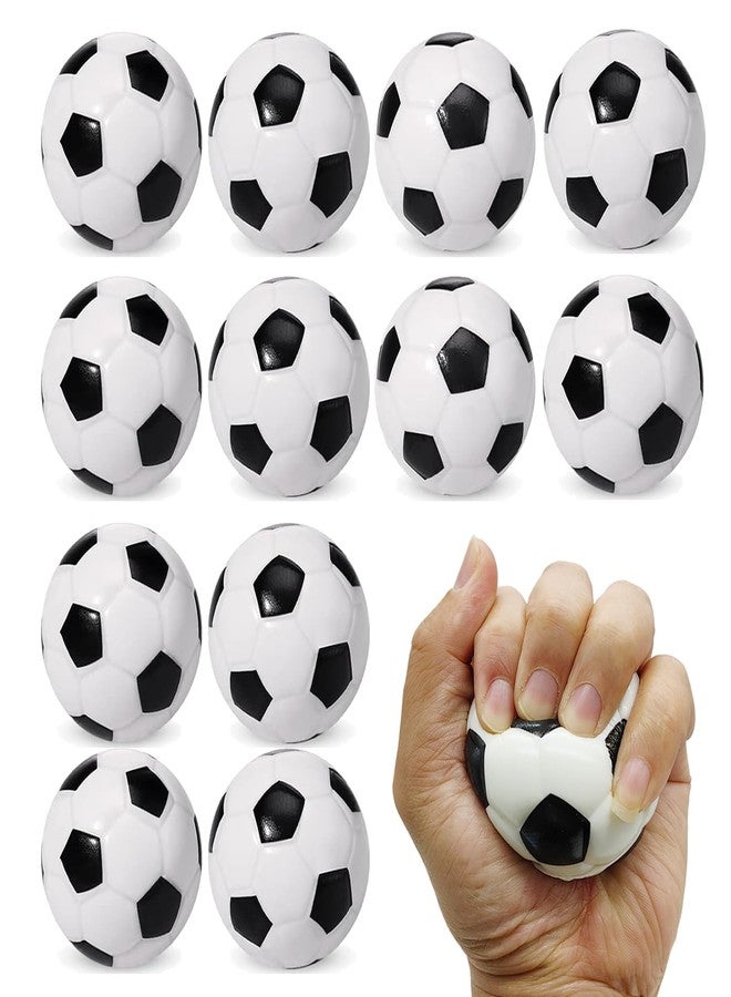 Urspasol 12-Pack Soccer Stress Balls 2.5 Inch Small Soft Foam Squeeze Soccer Mini Sport Balls for Kids Party Decorations, Favors & Anxiety Relief , Hand Exercise, Team Building Gifts School Rewards - Image 1